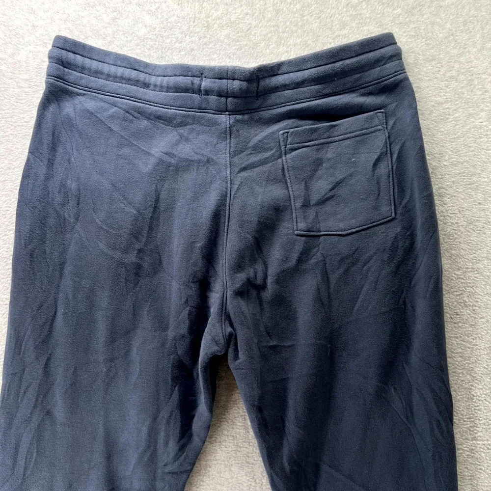 Hollister VTG Y2K Sweatpants Men Large Blue Fleece Lined Embroidered Script Logo